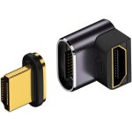 Kalanka - adaptateur vido hdmi 2. 1 mle 8k mle vers femelle coud  90 degrs vers le haut pour ordinateur ...