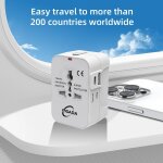 Kalanka - adaptateur de voyage universel avec 1 usb et 1 usb c, ta02, adaptateur de voyage international ... Kalanka - adaptateur de voyage universel avec 1 usb et 1 usb c, ta02, adaptateur de voyage international ...