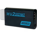 Kalanka - adaptateur wii vers hdmi, rsolution 1080 / 720, sortie audio 3, 5 mm, plug and play pour tv ...