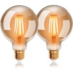 Kalanka - ampoules led 6w edison vintage g80, blanc chaud 2200k e27, equivalent  ampoule incandescente ...