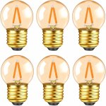 Kalanka - ampoule led edison e27 vintage 1w, equivalent 10w, 100lm blanc chaud 2200k, verre ambr, 220v ...