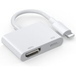 Kalanka - [apple mfi certified] adaptateur hdmi pour iphone 1080p lightning hdmi av numrique adaptateur ...