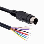 Kalanka - cble adaptateur mini din 8 broches mle md8 vers connecteur de fil (3 m)