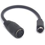 Kalanka - cble adaptateur ps / 2 vers at pour clavier - adaptateur mini din mle 6 broches vers midi ...