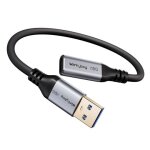 Kalanka - c�ble adaptateur usb - c femelle vers usb - a m�le 2m, 10 gbps type c 3. 1 cable rallonge, ...