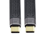 Kalanka - câble de données plat usb - c type - c mâle vers mâle usb4 40 gbit / s 100 w 8 k pour ordinateur ... Kalanka - câble de données plat usb - c type - c mâle vers mâle usb4 40 gbit / s 100 w 8 k pour ordinateur ...