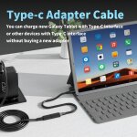Kalanka - cble d'entre usb - c de type c 5, 5 x 2, 5 mm, cble de charge usb c pd 15 w pour ordinateur ...