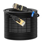 Kalanka - cble ethernet 50m cat 8, 40 gbit / s, 2000 mhz avec cble rj45 plaqu or, extrieur impermable ...