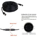 Kalanka - cble d'extension pour camra de recul avec 4 broches pour tous les systmes de recul et camras ...