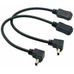 Kalanka - cble d'extension gps mini usb 5p 90d coud vers mini usb 5 broches femelle