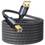 Kalanka - cble d'imprimante, ¿5 m usb 2. 0 type a mle vers b mle, cordon de scanner usb en nylon ...
