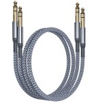 Kalanka - cble instrument audio stro 6. 35mm (1m / 2 pack) cordon tress en nylon jack trs 1 / 4 mle ...