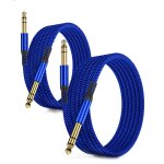 Kalanka - câble instrument audio stéréo 6. 35mm (3m / 2 pack) cordon tressé en nylon jack trs 1 / 4 mâle ... Kalanka - câble instrument audio stéréo 6. 35mm (3m / 2 pack) cordon tressé en nylon jack trs 1 / 4 mâle ...
