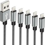 Kalanka - cable iphone lot de 5, cable lightning 2m 2m 3m 1m 1m, chargeur iphone long certifi mfi, cable ...
