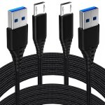Kalanka - c�ble micro usb 2m + 2m, 2. 4a cable micro usb charge rapide chargeur pour samsung a10 / a7 ...