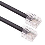 Kalanka - cble rj11 de 5 m, rallonge adsl, cordon tlphonique, connecteur internet bt haut dbit, mle ...