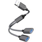 Kalanka - câble usb répartiteur, câble y répartiteur double usb, type a mâle vers 2 femelle splitter, ... Kalanka - câble usb répartiteur, câble y répartiteur double usb, type a mâle vers 2 femelle splitter, ...