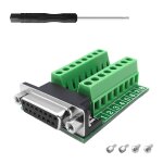 Kalanka - carte de drivation db9, db9 femelle vers bornier  vis rs232 d - sub vers bloc de jonction ...