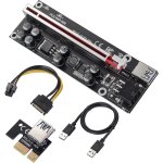 Kalanka - carte riser pci - e 1x à 16x câble d'extension usb 3. 0 de 0, 6 m et câble d'alimentation sata ... Kalanka - carte riser pci - e 1x à 16x câble d'extension usb 3. 0 de 0, 6 m et câble d'alimentation sata ...