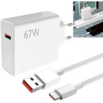 Kalanka - chargeur 67w, chargeur rapide et 2m 6a type c cable mi turbo pour 14 13 12 12t 12s pro lite ...