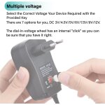 Kalanka - chargeur universel 30w adaptateur secteur universel ac à dc 3v 4. 5v 5v 6v 7. 5v 9v 12v 1a ... Kalanka - chargeur universel 30w adaptateur secteur universel ac à dc 3v 4. 5v 5v 6v 7. 5v 9v 12v 1a ...