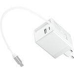 Kalanka - chargeur usb c 65w rapide avec cable r��tractable int��gr��avec iphone 17 pro max air 16 15 ...