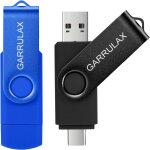 Kalanka - cl usb 2 en 1 otg de type c usb 2. 0 rotative pour smartphones android, macbook, tablettes, ...