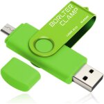 Kalanka - cl usb 64 go, borlterclamp 2 en 1 otg usb mmoire stick, pivotant u disque avec port micro ...