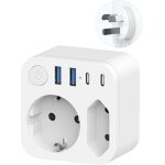 Kalanka - connecteur de voyage france vers l'australie avec 4 prises usb (2 usb - c), adaptateur de voyage ... Kalanka - connecteur de voyage france vers l'australie avec 4 prises usb (2 usb - c), adaptateur de voyage ...