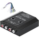 Kalanka - convertisseur audio de voiture, convertisseur d'impdance audio 12v 4 canaux haut  bas ligne ...
