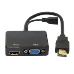Kalanka - convertisseur hdmi vers vga et hdmi cablecc femelle avec audio vidéo, câble adaptateur convertisseur ... Kalanka - convertisseur hdmi vers vga et hdmi cablecc femelle avec audio vidéo, câble adaptateur convertisseur ...