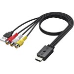 Kalanka - convertisseur rca vers hdmi 1080p prend en charge la conversion 16:9 / 4:3 et pal / ntsc, adaptateur ... Kalanka - convertisseur rca vers hdmi 1080p prend en charge la conversion 16:9 / 4:3 et pal / ntsc, adaptateur ...