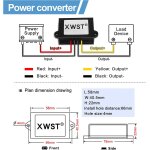 Kalanka - convertisseur de tension cc 12 v 24 v 36 v  48 v 1 a 48 w convertisseur ascendant 24 volt ...