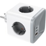 Kalanka - cube multiprise usb c chargeur rapide gan pd 33w, 7 en 1 bloc multiprise murale usb adaptateur ...