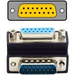 Kalanka - cy dsub d - subminiature adaptateur d'extension 15 broches mle vers femelle coud  90 degrs ...