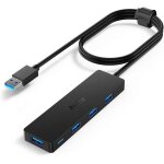 Kalanka - data hub 4 ports usb 3. 0 ultra fin avec câble étendu de 120cm / 4ft - hub usb 3. 0 pour macbook, ... Kalanka - data hub 4 ports usb 3. 0 ultra fin avec câble étendu de 120cm / 4ft - hub usb 3. 0 pour macbook, ...