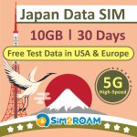 Kalanka - donnes japonaises uniquement carte sim 30 jours 10 go de donnes internet haut dbit 5g / ...