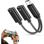 Kalanka - double usb c 2 en 1, adaptateur double usb c audio et charge usbc vers doubleur usbc adaptateur ...