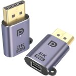 Kalanka - dp à mini dp adaptateur 8k@60hz dp 1. 4 mâle à mini displayport femelle extension connecteur, ... Kalanka - dp à mini dp adaptateur 8k@60hz dp 1. 4 mâle à mini displayport femelle extension connecteur, ...
