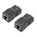 Kalanka - extendeur d'adaptateur hdmi vers rj45, extendeur hdmi rj45, compatible avec hôtel, conférence, ... Kalanka - extendeur d'adaptateur hdmi vers rj45, extendeur hdmi rj45, compatible avec hôtel, conférence, ...