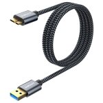 Kalanka - external hard drive cable, 2 - piece 1m 5gbps usb 3. 0 to micro b hard drive cable for wd elements, ...