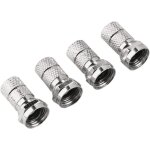 Kalanka - fiche f (pour câble coaxial de 7 mm, vissable, pour connexion au lnb, commutateur multiple, ... Kalanka - fiche f (pour câble coaxial de 7 mm, vissable, pour connexion au lnb, commutateur multiple, ...