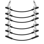 Kalanka - guitare patch câble plat jack 6, 35mm mono, 15cm cordons patch classique pour pédales d'effet ... Kalanka - guitare patch câble plat jack 6, 35mm mono, 15cm cordons patch classique pour pédales d'effet ...