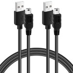 Kalanka - high speed mini usb 2. 0 cable (2m, 2 pack), usb a male to mini usb male, 480mbps, usb 2. 0 ...