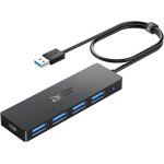 Kalanka - hub usb 3. 0 avec 4 ports usb 3. 0, adaptateur multiport usb pour pc, macbook air, mac pro ...