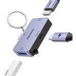 Kalanka - hub usb c 3 - en - 1, super compact, usb - c vers hdmi 4k@60hz, 10gbps usb - a, 100w power ...