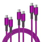 Kalanka - ipad 10th generation cable, usb c to type c charger cable 100w 1m / 2m / 3m 3 pack, nylon quick ...