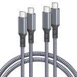 Kalanka - ipad 10th generation cable, usb c to type c charger cable 100w 2m 2 pack, nylon fast charger ...