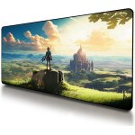 Kalanka - legend of zelda tapis de souris de jeu xxl ¿ extra large breath of the wild link tapis de ...