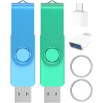 Kalanka - lot clé usb 3. 0 64go ¿ x2 clés usb pivotantes haut débit avec adaptateur usb - c et porte ... Kalanka - lot clé usb 3. 0 64go ¿ x2 clés usb pivotantes haut débit avec adaptateur usb - c et porte ...